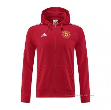 Chaqueta con Capucha del Manchester United 2022-2023 Rojo Chaqueta con Capucha del Manchester United 2022-2023 Rojo