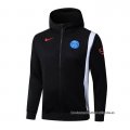 Chaqueta con Capucha del Napoli 2025-2026 Negro