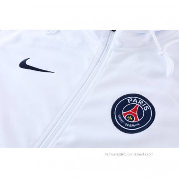 Chaqueta con Capucha del Paris Saint-Germain 2022-2023 Blanco