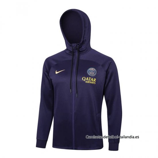 Chaqueta con Capucha del Paris Saint-Germain 2023-2024 Purpura - Haga un click en la imagen para cerrar