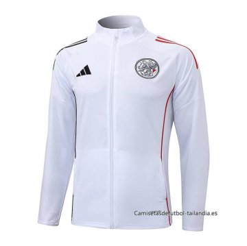 Chaqueta del Ajax 2025-2026 Blanco Chaqueta del Ajax 2025-2026 Blanco