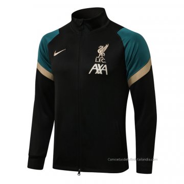 Chaqueta del Liverpool 2021-2022 Negro y Verde Chaqueta del Liverpool 2021-2022 Negro y Verde