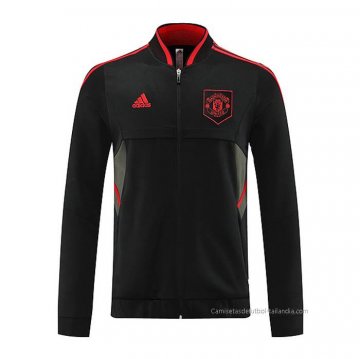 Chaqueta del Manchester United 2022-2023 Negro y Rojo Chaqueta del Manchester United 2022-2023 Negro y Rojo