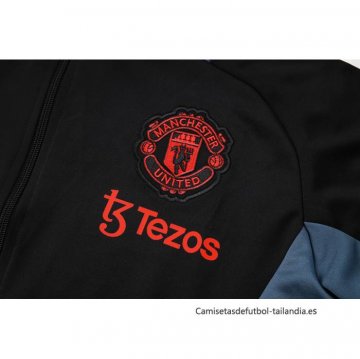 Chaqueta del Manchester United 2024-2025 Negro y Gris