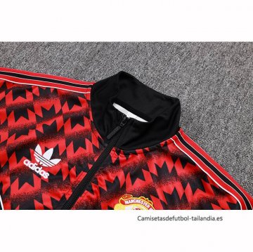 Chaqueta del Manchester United 2025-2026 Negro Rojo