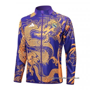 Chaqueta del Real Madrid Dragon 2024-2025 Purpura Chaqueta del Real Madrid Dragon 2024-2025 Purpura