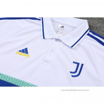 Conjunto Polo del Juventus 2022-2023 Blanco y Azul