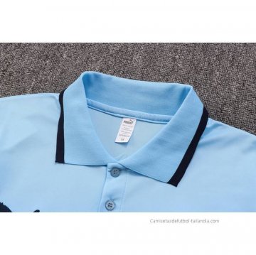 Conjunto Polo del Manchester City 2022-2023 Azul