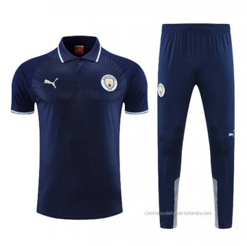 Conjunto Polo del Manchester City 2022-2023 Azul Marino Conjunto Polo del Manchester City 2022-2023 Azul Marino