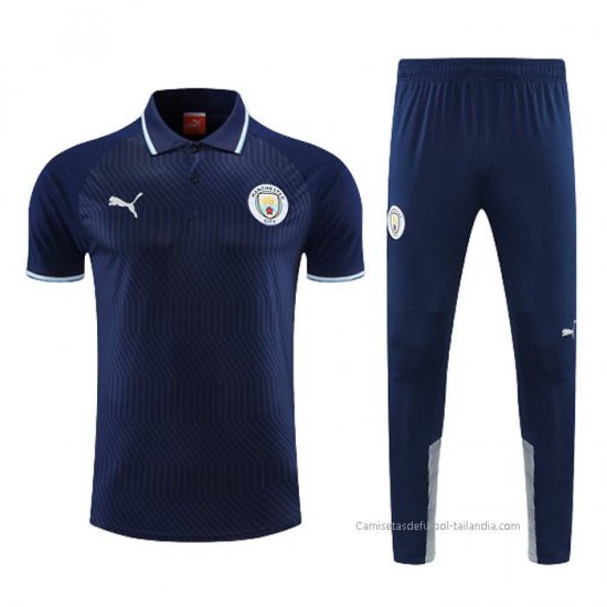 Conjunto Polo del Manchester City 2022-2023 Azul Marino - Haga un click en la imagen para cerrar