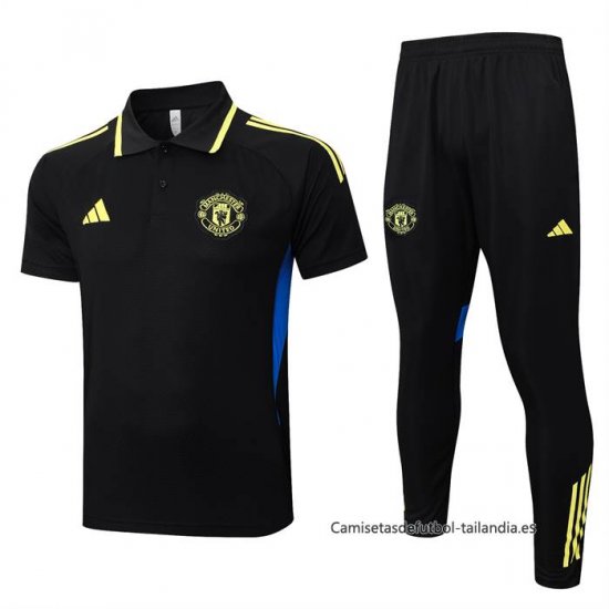 Conjunto Polo del Manchester United 2025-2026 Negro Amarillo - Haga un click en la imagen para cerrar