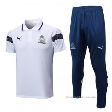 Conjunto Polo del Olympique Marsella 2022-2023 Blanco Conjunto Polo del Olympique Marsella 2022-2023 Blanco