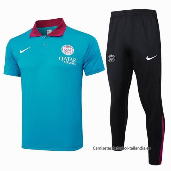 Conjunto Polo del Paris Saint-Germain 2024-2025 Azul - Haga un click en la imagen para cerrar
