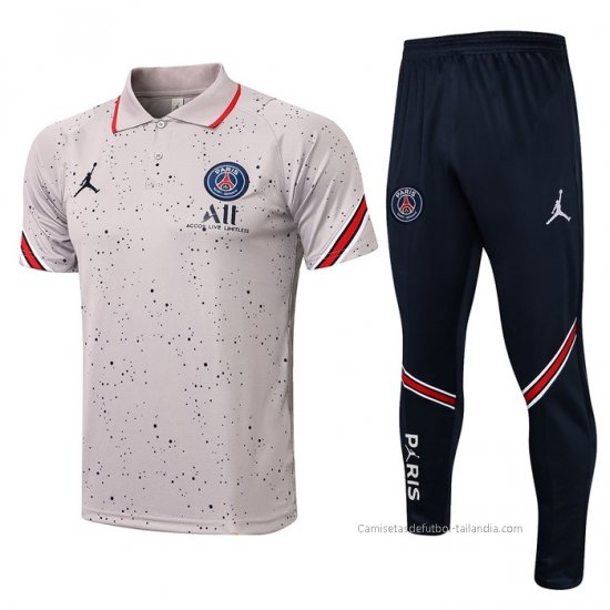 Conjunto Polo del Paris Saint-Germain Jordan 2021-2022 Gris - Haga un click en la imagen para cerrar