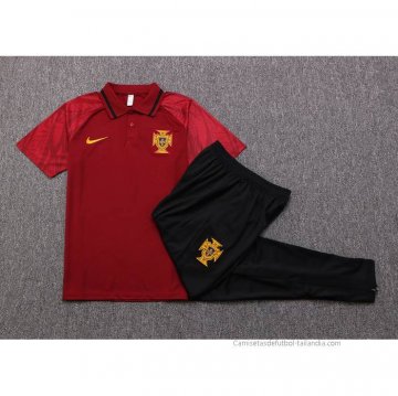 Conjunto Polo del Portugal 2022-2023 Rojo