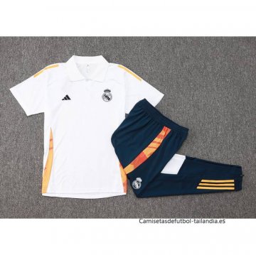 Conjunto Polo del Real Madrid 2024-2025 Blanco