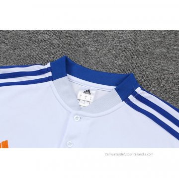 Conjunto Polo del Real Madrid 2022-2023 Blanco y Azul