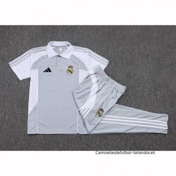 Conjunto Polo del Real Madrid 2025-2026 Gris