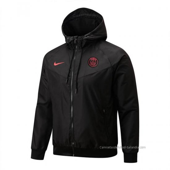 Rompevientos del Paris Saint-Germain 2022-2023 Negro - Haga un click en la imagen para cerrar