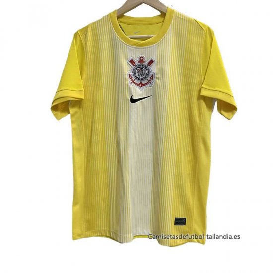 Tailandia Camiseta Corinthians Portero 2025 Amarillo - Haga un click en la imagen para cerrar
