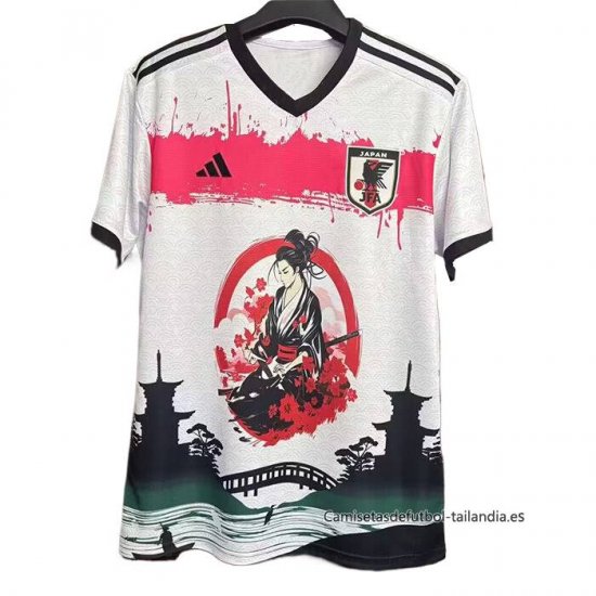 Tailandia Camiseta Japon Samurai 2025-2026 Blanco - Haga un click en la imagen para cerrar