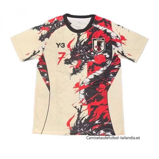 Tailandia Camiseta Japon Y-3 Dragon 2025-2026 Blanco Rojo - Haga un click en la imagen para cerrar