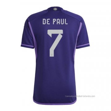 2ª Camiseta Argentina Jugador De Paul 2022 2ª Camiseta Argentina Jugador De Paul 2022