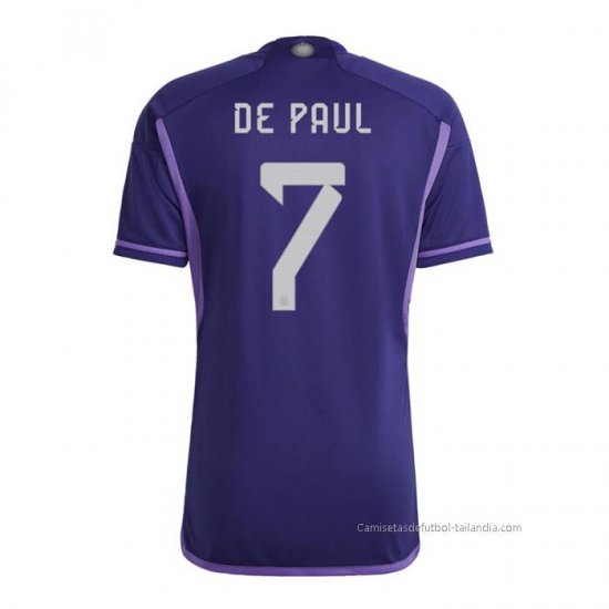2ª Camiseta Argentina Jugador De Paul 2022 - Haga un click en la imagen para cerrar
