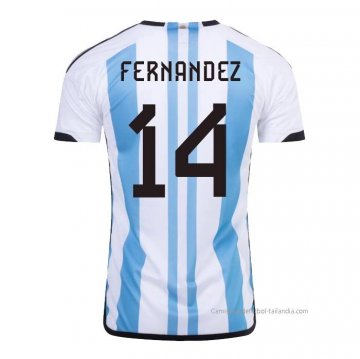 1ª Camiseta Argentina Jugador Fernandez 2022 1ª Camiseta Argentina Jugador Fernandez 2022