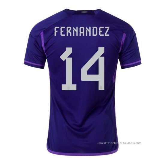 2ª Camiseta Argentina Jugador Fernandez 2022 - Haga un click en la imagen para cerrar