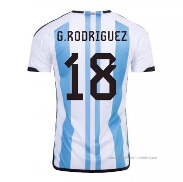 1ª Camiseta Argentina Jugador G.Rodriguez 2022 1ª Camiseta Argentina Jugador G.Rodriguez 2022
