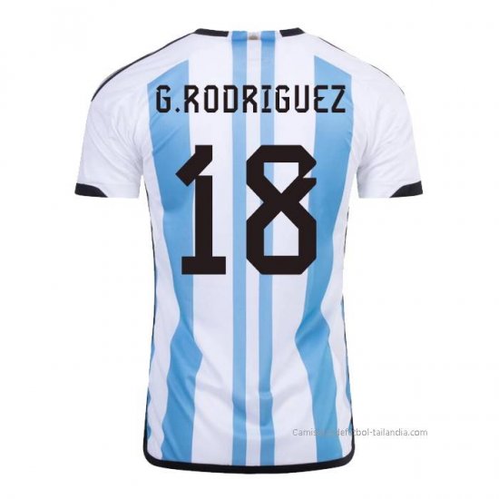 1ª Camiseta Argentina Jugador G.Rodriguez 2022 - Haga un click en la imagen para cerrar