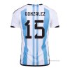 1ª Camiseta Argentina Jugador Gonzalez 2022