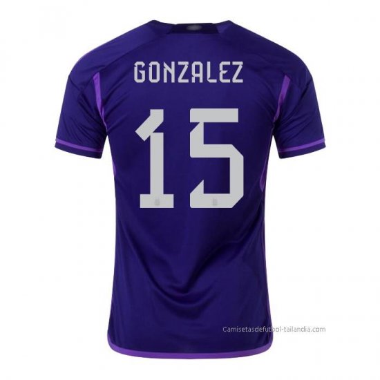 2ª Camiseta Argentina Jugador Gonzalez 2022 - Haga un click en la imagen para cerrar