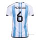 1ª Camiseta Argentina Jugador Pezzella 2022