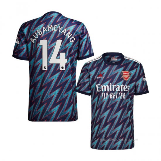 3ª Camiseta Arsenal Jugador Aubameyang 2021-2022 - Haga un click en la imagen para cerrar
