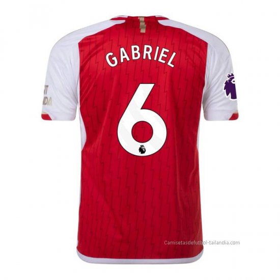 1ª Camiseta Arsenal Jugador Gabriel 2023-2024 - Haga un click en la imagen para cerrar