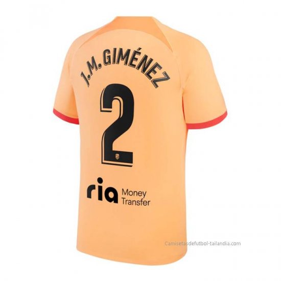 3ª Camiseta Atletico Madrid Jugador J.M.Gimenez 2022-2023 - Haga un click en la imagen para cerrar