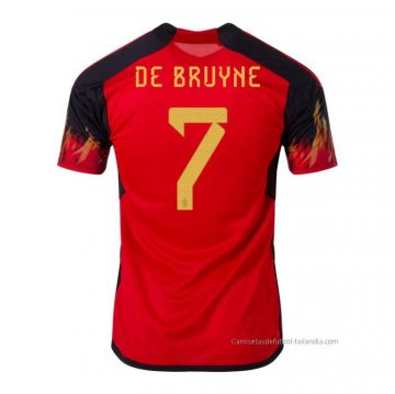 1ª Camiseta Belgica Jugador De Bruyne 2022 1ª Camiseta Belgica Jugador De Bruyne 2022