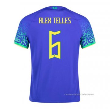 2ª Camiseta Brasil Jugador Alex Telles 2022 2ª Camiseta Brasil Jugador Alex Telles 2022