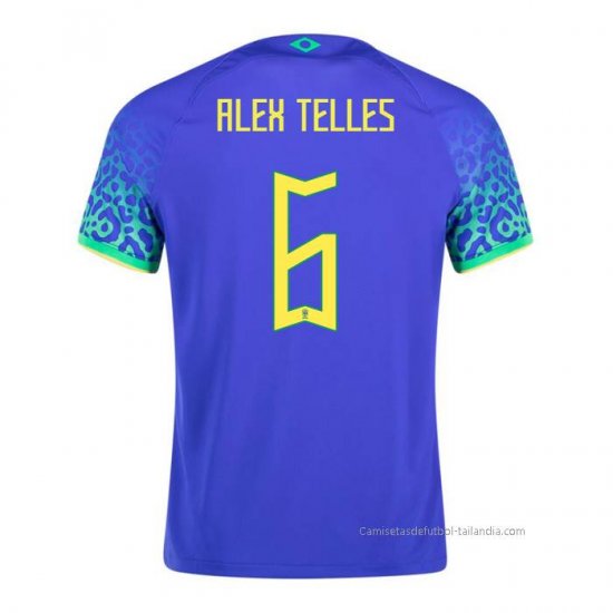 2ª Camiseta Brasil Jugador Alex Telles 2022 - Haga un click en la imagen para cerrar