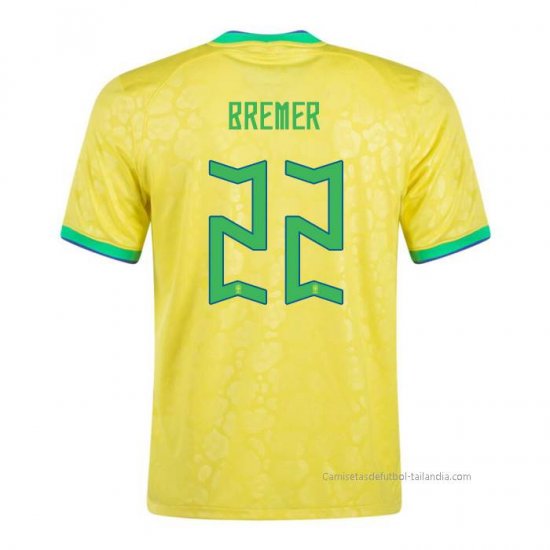 1ª Camiseta Brasil Jugador Bremer 2022 - Haga un click en la imagen para cerrar