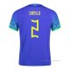 2ª Camiseta Brasil Jugador Danilo 2022