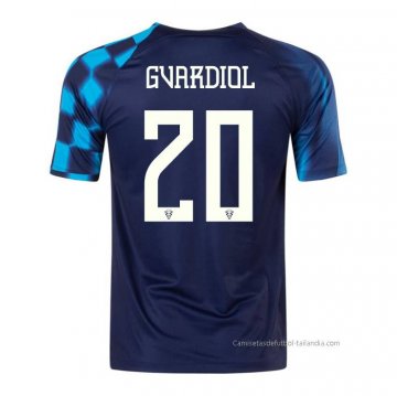2ª Camiseta Croacia Jugador Gvardiol 2022 2ª Camiseta Croacia Jugador Gvardiol 2022