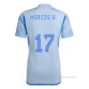 2ª Camiseta Espana Jugador Marcos A. 2022