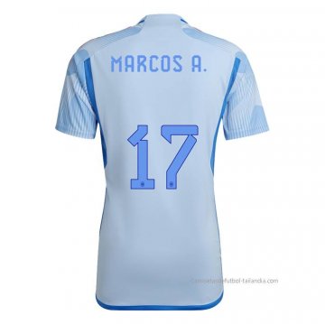 2ª Camiseta Espana Jugador Marcos A. 2022 2ª Camiseta Espana Jugador Marcos A. 2022
