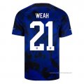 2ª Camiseta Estados Unidos Jugador Weah 2022