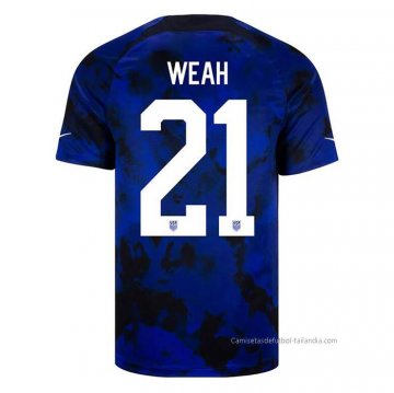 2ª Camiseta Estados Unidos Jugador Weah 2022 2ª Camiseta Estados Unidos Jugador Weah 2022