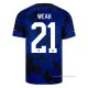 2ª Camiseta Estados Unidos Jugador Weah 2022