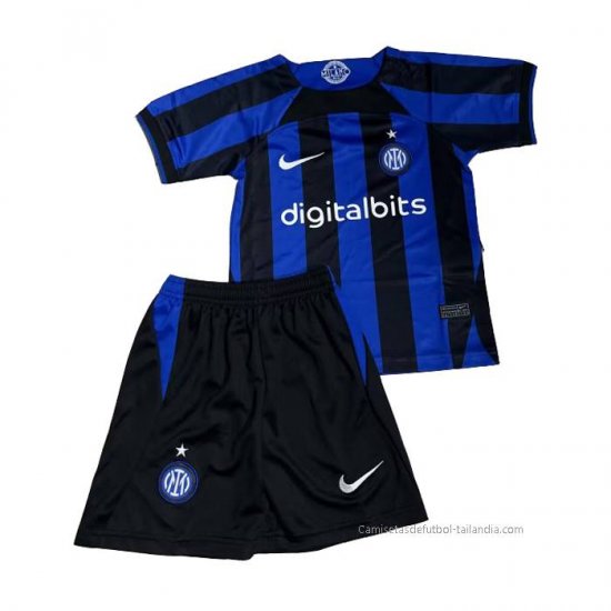 1ª Camiseta Inter Milan Nino 2022-2023 - Haga un click en la imagen para cerrar